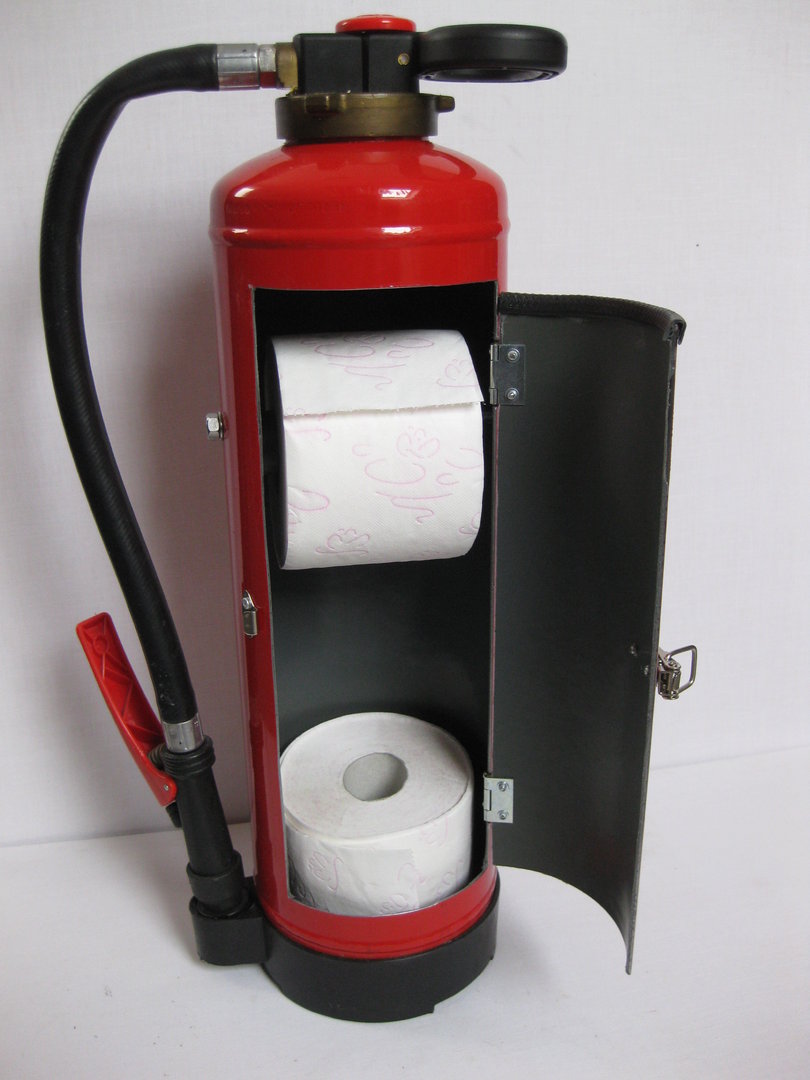 Feuerlöscher Toilettenpapierhalter Feuerwehr Geschenk Feuerwehrgeschenk PD6 NEU 