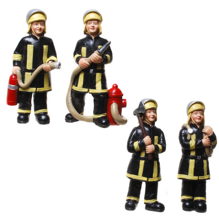 Feuerwehrmann Dekofigur Feuerwehr Figur Polystone Deko moderne Uniform Ehrung 