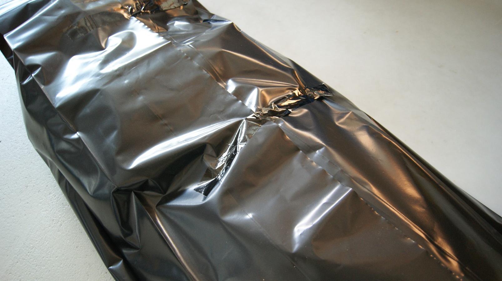 Body Bag Bergungshüllewasserdicht schwarz Leichensack PVCLeichenhülle 
