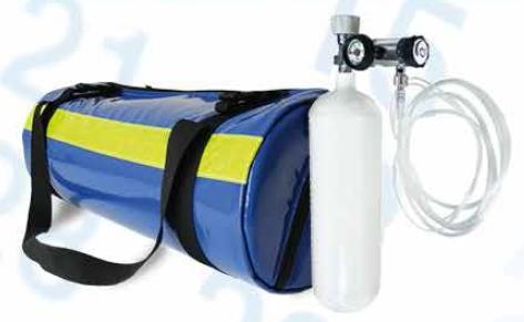 O2-Notfalltasche inkl. Sauerstoffflasche und Notfall-Set