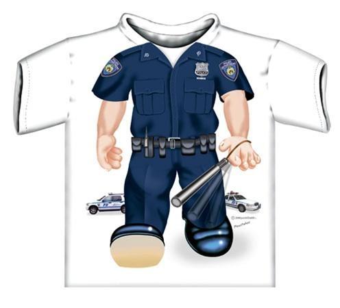 JUST ADD A KID KLEINKINDER Kinder Helpi-Shop Polizei-Shirts POLIZIST - T-SHIRT Feuerwehrshop Der - 