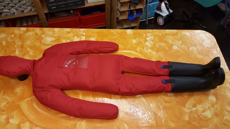 Übungspuppe Erwachsener Rot Übungs Dummy Feuerwehr Puppe 185cm 