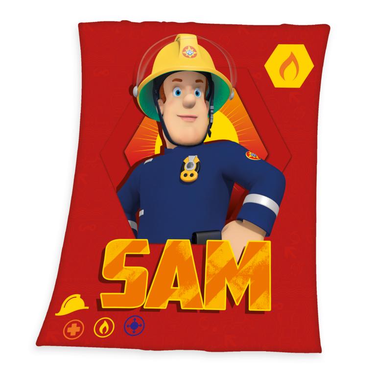 - & Mehr FLEECE SAM - - Bettwäsche,Handtücher Der Feuerwehrshop Helpi-Shop FEUERWEHRMANN DECKE
